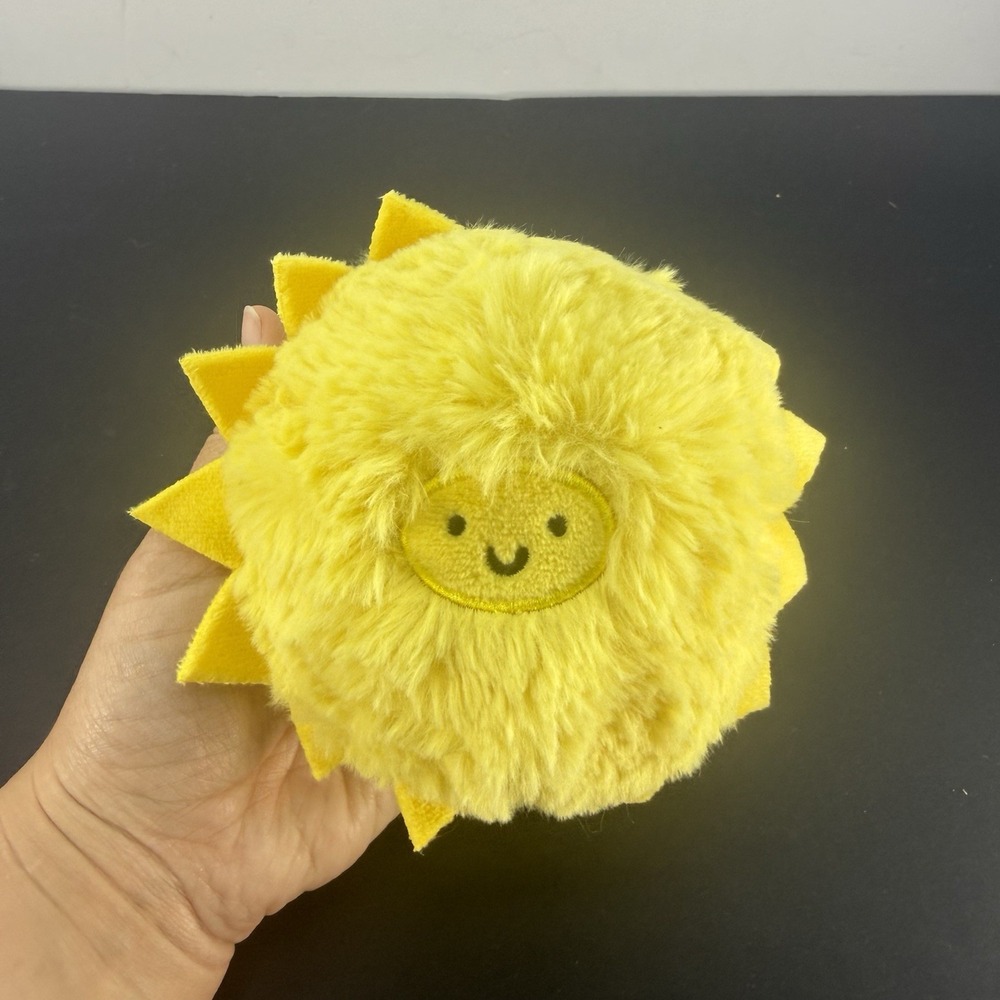 The Manhattan Toy Company, Squeezmeez Yellow Sun Plush, 4 x 4 Inches, 2018